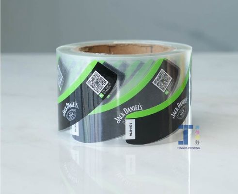 Bảng cuộn Bao bì Đèn dán nhãn rượu vang in đầy đủ màu sắc