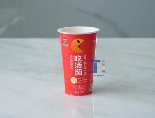 Tùy chỉnh Nhãn hiệu Inmould Milk Tea Nhãn hiệu cốc nhựa Không nếp nhăn