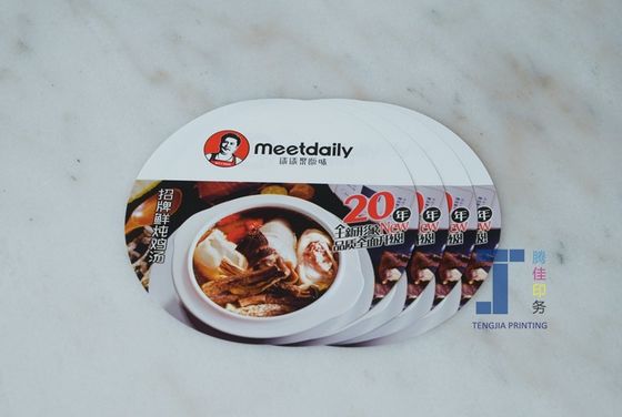 Nhãn nhãn dán thực phẩm in hình tròn lớn cho bao bì nhà hàng