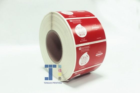 Cuộn đóng gói nhãn mỹ phẩm in có thể Lotion Jar nhãn chống nước