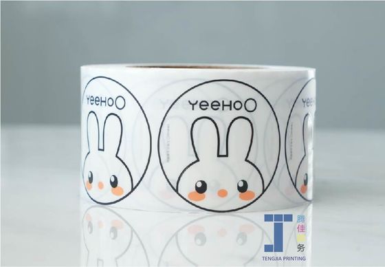 Nhãn nhãn dán hình tròn OEM Flexo in nhãn bao bì mỹ phẩm