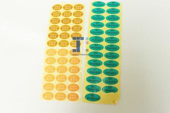 Laminate mờ bóng hình bầu dục có thể in nhãn Qc