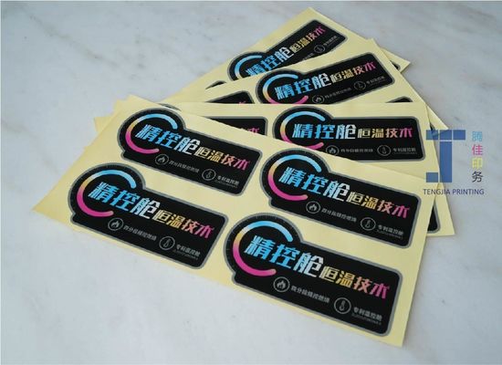 Permanent Adhesive Black Electronic Product Sticker chống thời tiết