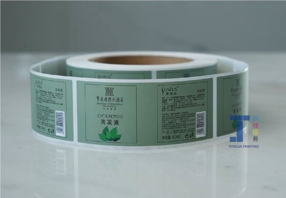 Nhãn dán dầu gội có độ dính mạnh Bao bì cuộn chống nước
