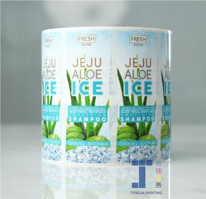 Nhãn nhãn chai dầu gội và nước sốt