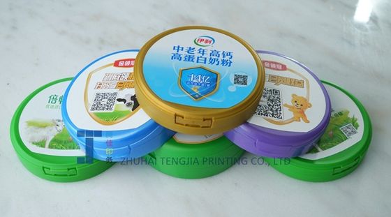 Nhãn dán tròn bóng trong khuôn để kết thúc bề mặt bền và hình dạng độc đáo