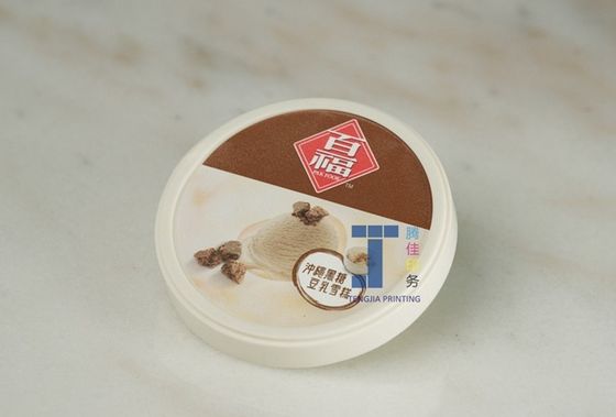 Nhãn dán tròn bóng trong khuôn để kết thúc bề mặt bền và hình dạng độc đáo