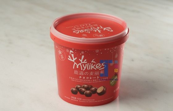 Hình hình hình bầu dục trong khuôn nhãn với bề mặt bóng kết thúc và in lụa