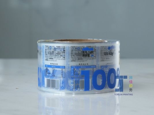 Bao bì đồ uống Nhãn qua nhãn dán phim rõ ràng nhãn chống dầu