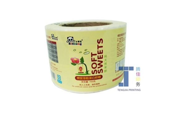 Nhãn dán thực phẩm tùy chỉnh Lamination mờ bóng